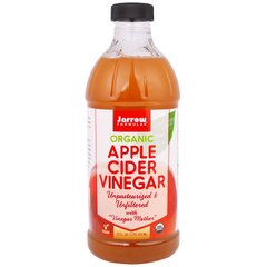 Яблочный уксус, Apple Cider Vinegar, Jarrow Formulas, органический, 473 мл - фото