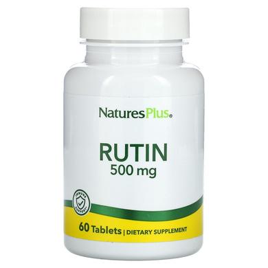 Рутин, Rutin, Nature's Plus, 500 мг, 60 таблеток - фото