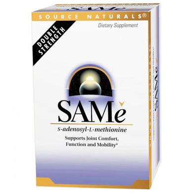 S-Аденозилметіонін, SAM-e, Source Naturals, 200 мг, 60 таблеток - фото