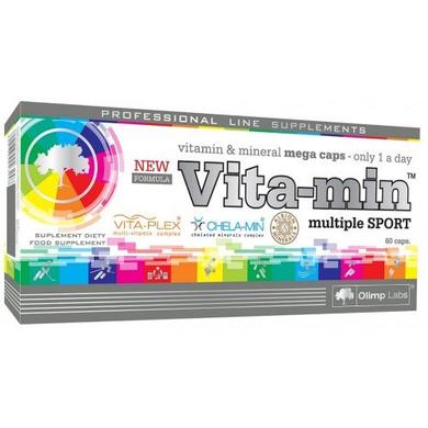 Витамины и минералы, Vita-Min Multiple Sport, Olimp, 60 капсул - фото