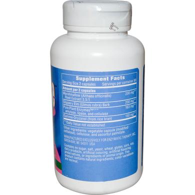 Acid Ease, Формула для травлення, Enzymatic Therapy, 180 рослинних капсул - фото