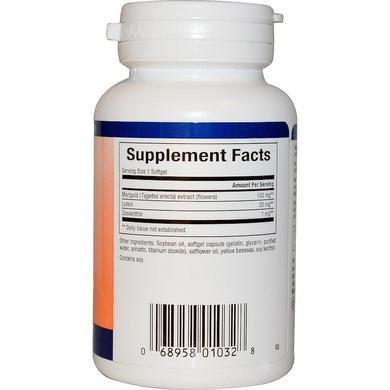 Лютеїн 20 мг, Natural Factors, 60 желатинових капсул - фото