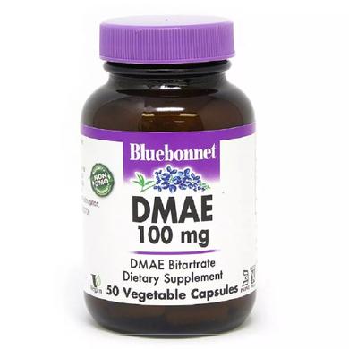 Диметиламіноетанол, DMAE, Bluebonnet Nutrition, 100 мг, 50 рослинних капсул - фото