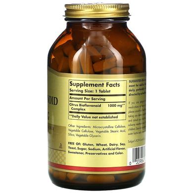 Биофлавоноиды, Citrus Bioflavonoid, Solgar, 1000 мг, 250 таблеток - фото
