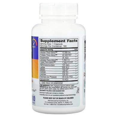 Травні ферменти, Digest, Complete Enzyme Formula, Enzymedica, 180 капсул - фото