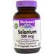 Селен (Selenium), Bluebonnet Nutrition, без дріжджів, 200 мкг, 90 капсул, фото – 1