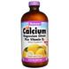 Кальций магний Д3, Calcium Magnesium Vitamin D3, Bluebonnet Nutrition, жидкий, лимон, 472 мл, фото – 1