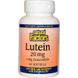 Лютеин 20 мг, Natural Factors, 60 желатиновых капсул, фото – 1