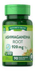 Корень ашваганды, Ashwagandha Root, Nature's Truth 460 мг, 90 капсул - фото