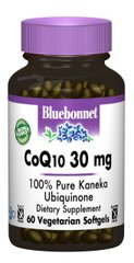 Коензим Q10, Bluebonnet Nutrition, 30 мг, 60 гелевих капсул - фото