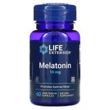 Мелатонин, Melatonin, Life Extension, 10 мг, 60 вегетарианских капсул, фото