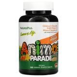 Вітаміни для дітей, Children's Multi-Vitamin, Nature's Plus, Animal Parade, смак апельсина, 180 животных - фото