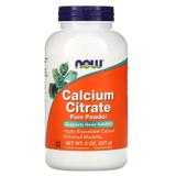 Цитрат кальция (Calcium Citrate), Now Foods, порошок, (227 г), фото