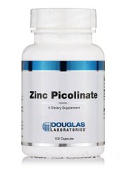 Цинк пиколинат, Zinc Picolinate, Douglas Laboratories, 50 мг, 100 капсул - фото
