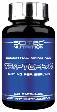 Триптофан, Tryptophan, Scitec Nutrition, 60 капсул - фото