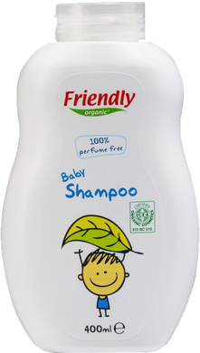 Дитячий шампунь-гель для купання без запаху, Baby Shampoo, Friendly Organic, 400 мл - фото