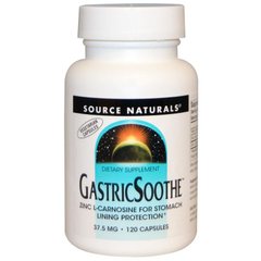 L-карнозин, GastricSoothe, Source Naturals, 37.5 мг, 120 капсул - фото