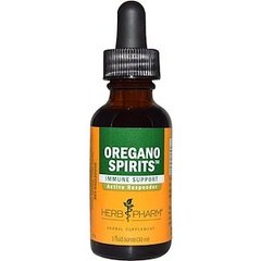 Орегано, екстракт, Oregano Spirits, Herb Pharm, органік, 30 мл - фото