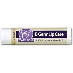 Бальзамы для губ, Lip Care, Carlson Labs, с витамином Е, 4.3 г - фото