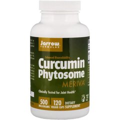 Фітосоми куркумину, Curcumin Phytosome, Jarrow Formulas, 500 мг, 120 капсул - фото