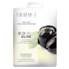 Біо маска peel-off догляд і зволоження оливка, Biodermic, 12 г - фото
