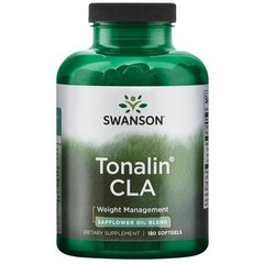 Конъюгированная линолевая кислота, Tonalin CLA, Swanson, 1000 мг, 180 гелевых капсул - фото