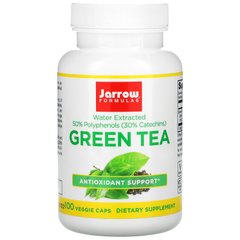 Зеленый чай (Green Tea), Jarrow Formulas, 500 мг, 100 капсул - фото