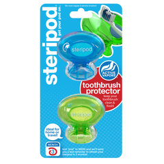 Антибактеріальний футляр для зубної щітки, зелена заздрість + тихоокеанський синій - фото