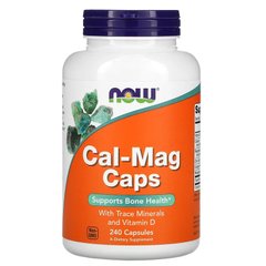 Кальций и магний в капсулах, Cal-Mag Caps, Now Foods, 240 капсул - фото