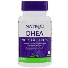 Дегидроэпиандростерон, DHEA, Natrol, 25 мг, 90 таблеток - фото