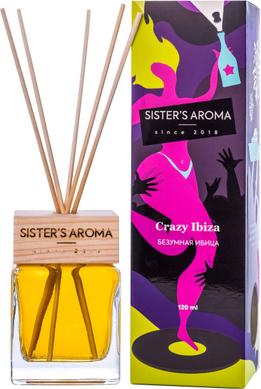 Аромадифузор Божевільна Ібіца, Reed Diffuser Crazy Ibiza, Sister's Aroma, 120 мл - фото