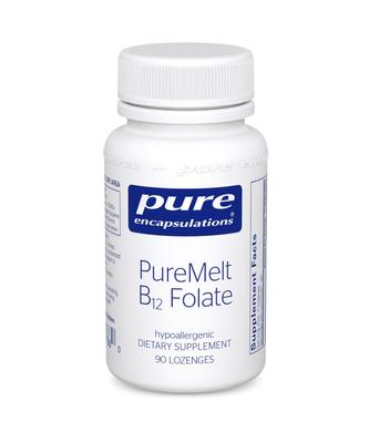 Вітамін B12 і Фолат, метилкобаламін, B12 Folate, Pure Encapsulations, 60 капсул - фото