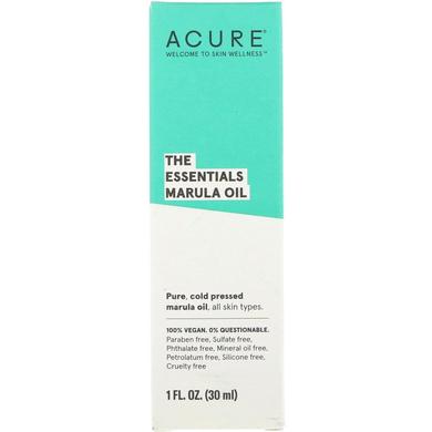 Маруловое масло, Marula Oil, Acure Organics, (30 ml) - фото