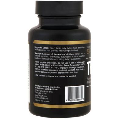 Трибулус, Tribulus, California Gold Nutrition, стандартизований екстракт, 45% сапонінів, 1000 мг, 60 таблеток - фото