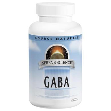 ГАМК (гамма-аміномасляна кислота), GABA, Source Naturals, 750 мг, 180 капсул - фото