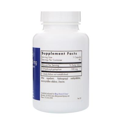 Підтримка настрою, 5-гідрокситриптофан, 5-HTP, Allergy Research Group, 100 мг, 90 вегетаріанських капсул - фото