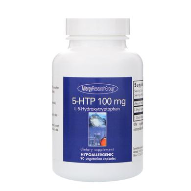 Підтримка настрою, 5-гідрокситриптофан, 5-HTP, Allergy Research Group, 100 мг, 90 вегетаріанських капсул - фото