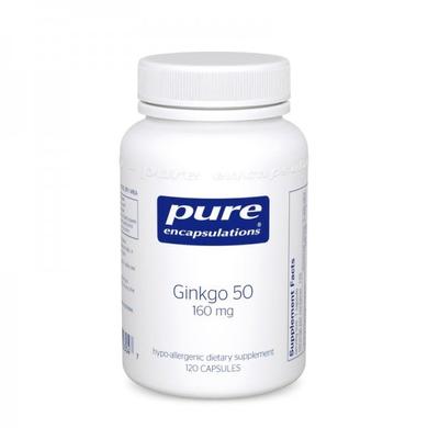 Гінкго Білоба, Ginkgo Biloba, Pure Encapsulations, 160 мг, 120 капсул - фото