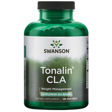 Кон'югована лінолева кислота, Tonalin CLA, Swanson, 1000 мг, 180 гелевих капсул - фото