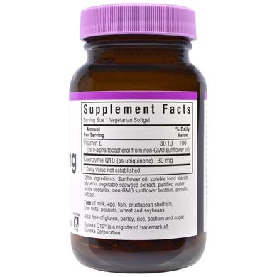 Коэнзим Q10, Bluebonnet Nutrition, 30 мг, 60 гелевых капсул - фото