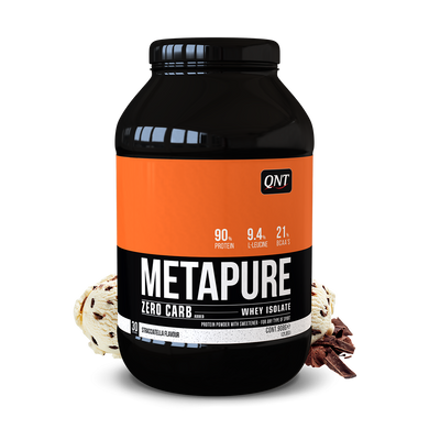 Протеин, Metapure ZC Isolate, Qnt, вкус страчателла, 908 г - фото