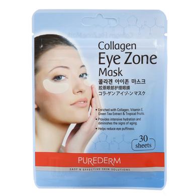 Набір тканинних патчів під очі з колагеном, Collagen Eye Zone Mask, Puredem, 25г - фото