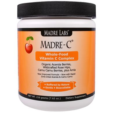 *Madre-C, комплекс витамина С из цельных продуктов, 180 г (8778) - фото