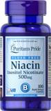 Витамин В3 (Ниацин), Flush Free Niacin, Puritan's Pride, 500 мг, 100 капсул, фото