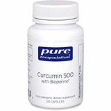 Куркумін з биоперином, Curcumin with Bioperine®, Pure Encapsulations, 500 мг, 60 капсул, фото