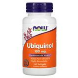 Убихинол (CoQ10), Ubiquinol, Now Foods, 100 мг, 60 гелевых капсул, фото