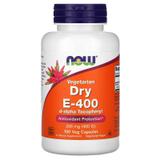 Витамин Е сухой, Dry E-400, Now Foods, 400 МЕ, 100 капсул, фото