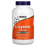 Лізин, L-Lysine, Now Foods, 500 мг, 250 капсул, фото