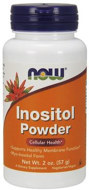Інозитол, Inositol, 730 мг, порошок, Now Foods, 57 г - фото
