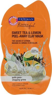 Маска-плівка глиняна для обличчя "Солодкий чай і Лимон", Feeling Beautiful Sweet Tea & Lemon Peel-Away Clay Mask, Freeman, 15 мл - фото